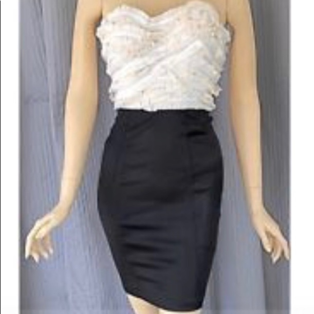BEBE Strapless Dress